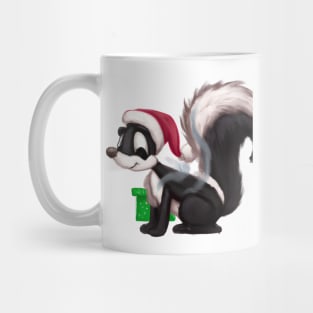 Cute Skunk Drawing Mug